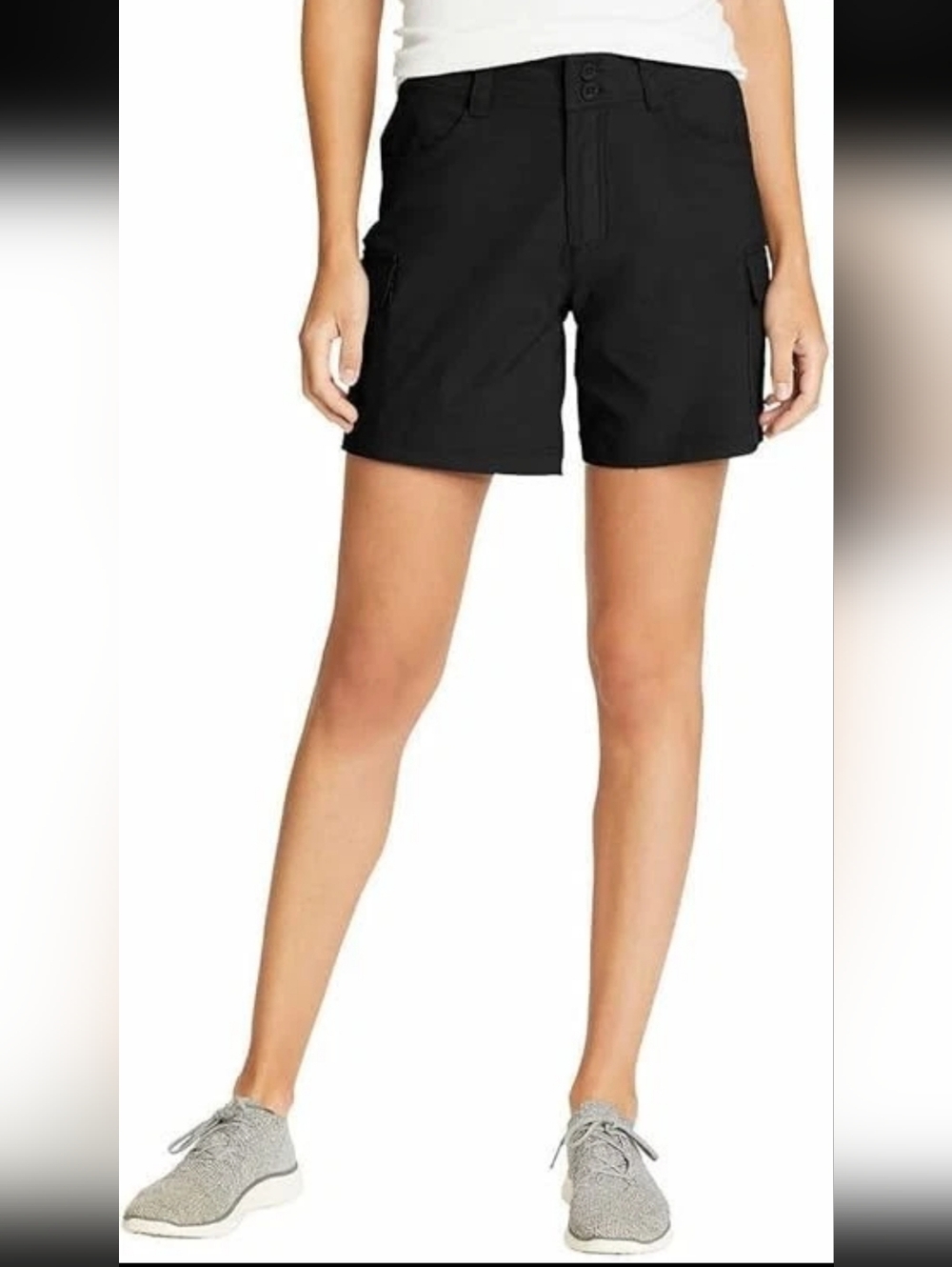 Eddie Bauer Black Utility Trail Shorts Size 10